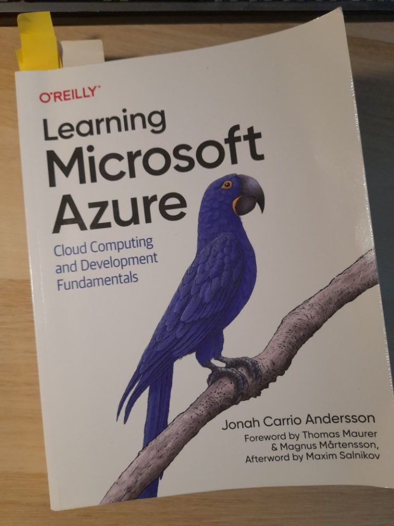 Foto de la portada del libro Learning Microsoft Azure, escrito por JOnah Carrio y publiado por oreilly.com/